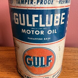 USA VINTAGE GULFガルフ 5ガロン缶 1950s Vintage Gulf Oil Can - Etsy