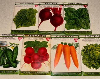 1943 Sterling Seed Packets Co. Unopened with Seeds!