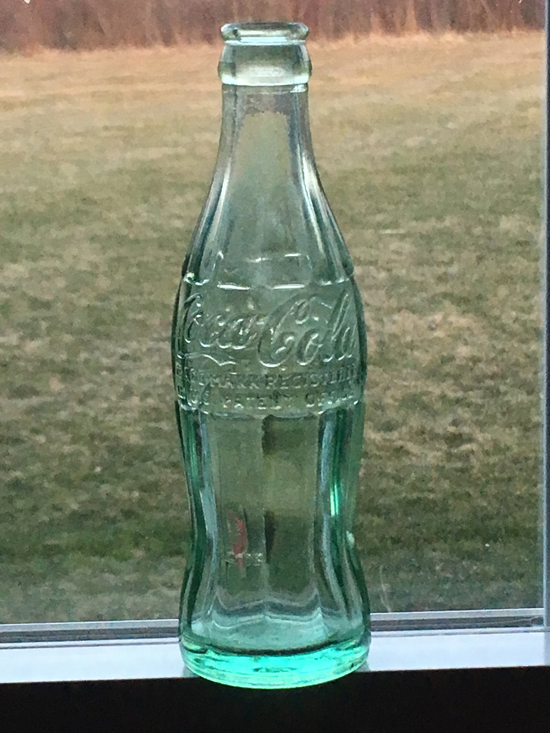 Vintage Green Glass Coca Cola Bottle Antique Niagara Falls NY Coke Bottle