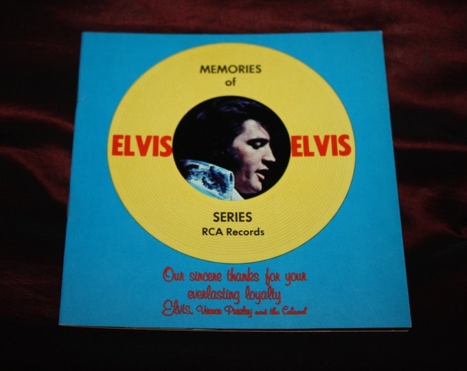 Vintage "Memories of Elvis" Presley RCA Records Photo Album Promotional Booklet Catalog; New Old Stock