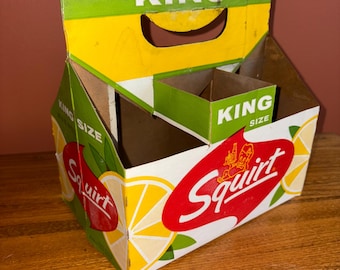 1962 Squirt Soda Bottle Six Pack Carrier King Size