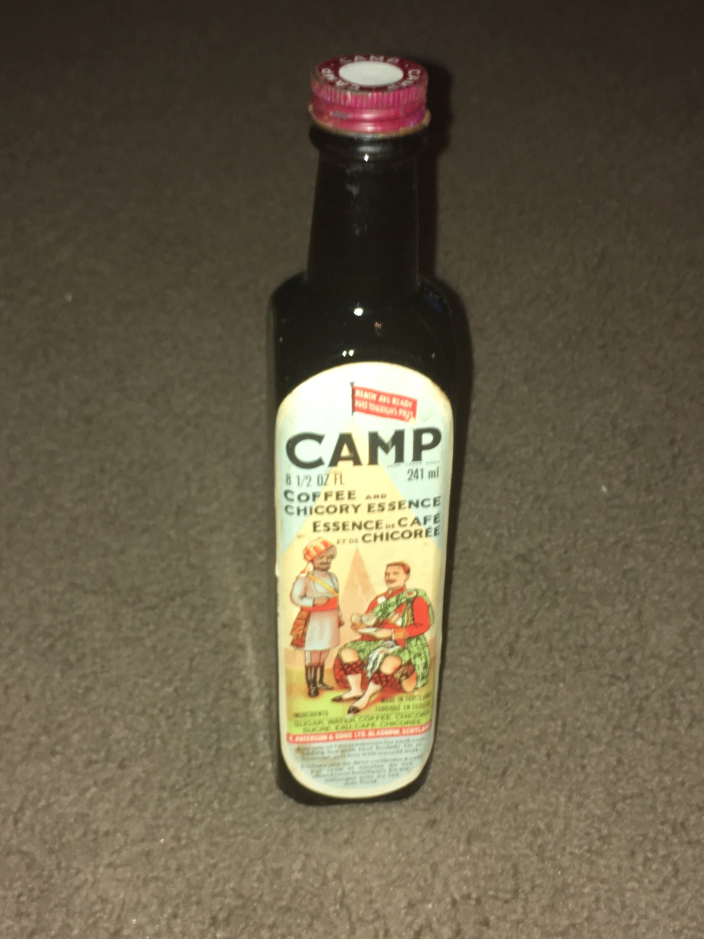 Vintage Bottle Camp Coffee and Chicory; R. Paterson & Sons