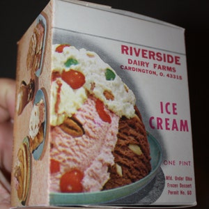 Vintage Dairy Advertising: 1950s-60s Ice Cream Cartons, New Old Stock Ice Cream Boxes, Warehouse Find image 6