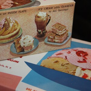 Vintage Dairy Advertising: 1950s-60s Ice Cream Cartons, New Old Stock Ice Cream Boxes, Warehouse Find image 10