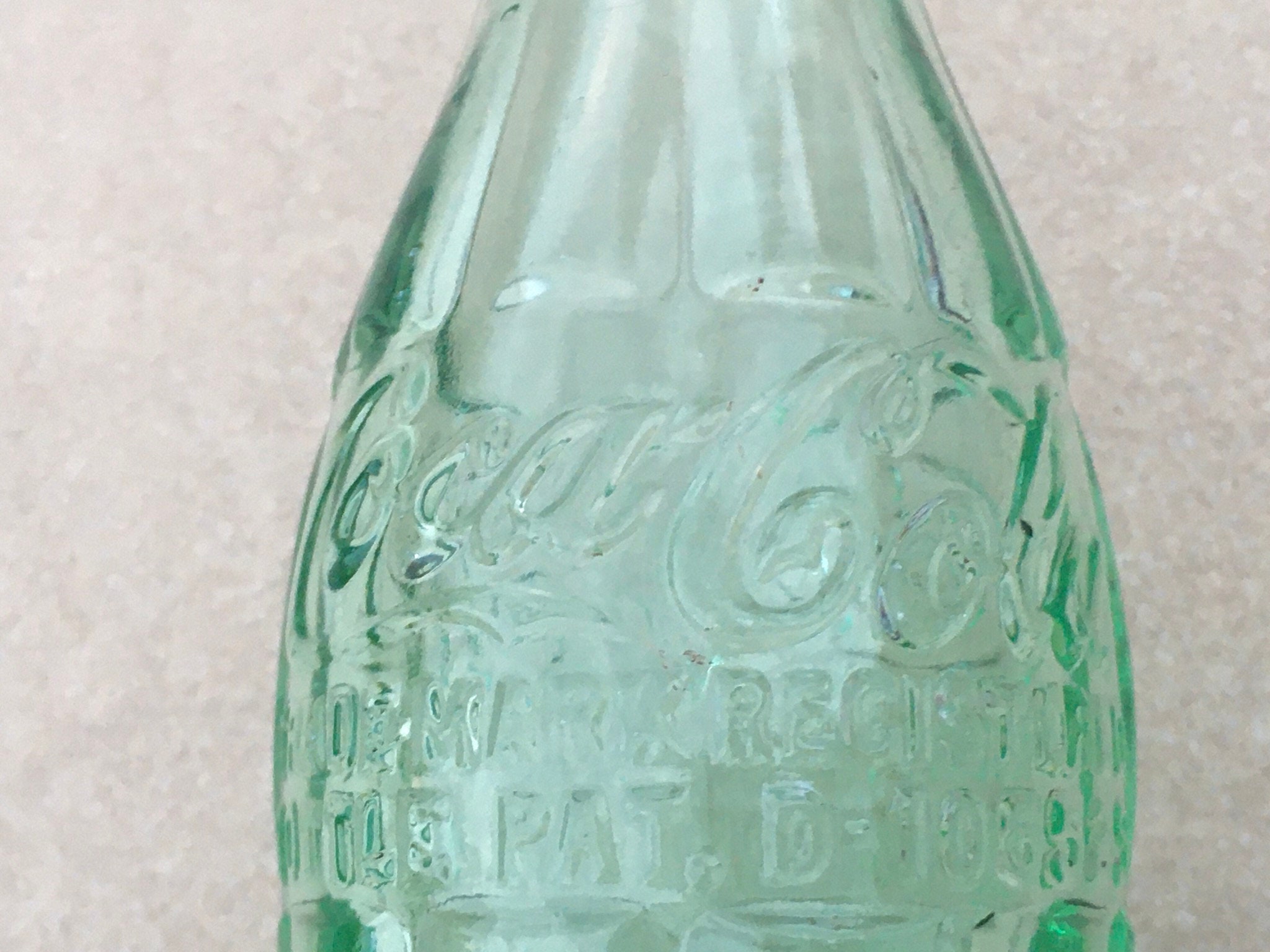 Vintage 1940s Green Glass Coca Cola Bottle Antique Bradford Pa Coke