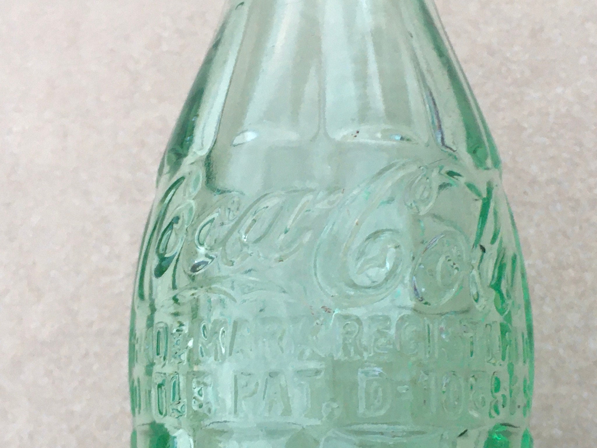 Vintage 1940s Green Glass Coca Cola Bottle; Antique Bradford, PA Coke