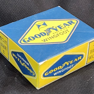 Vintage 1940 Goodyear Wingfoot Rubber Heels in Original Box; Old Store Stock! NOS Advertising