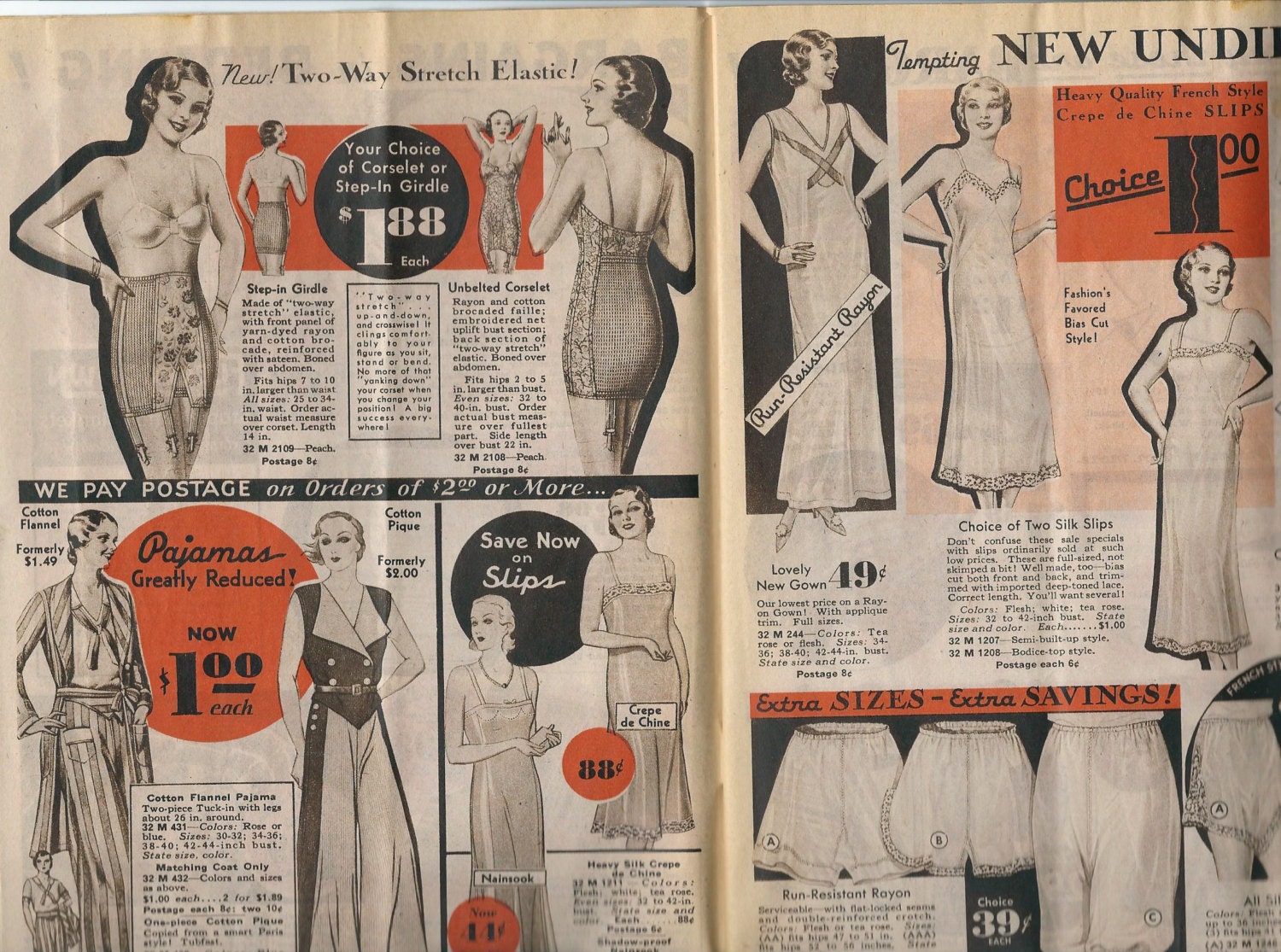 Vintage 1932 Montgomery Ward Catalog: September & October 1932 Special ...