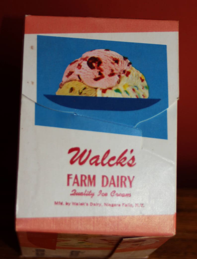 Vintage Dairy Advertising: 1950s-60s Ice Cream Cartons, New Old Stock Ice Cream Boxes, Warehouse Find image 8