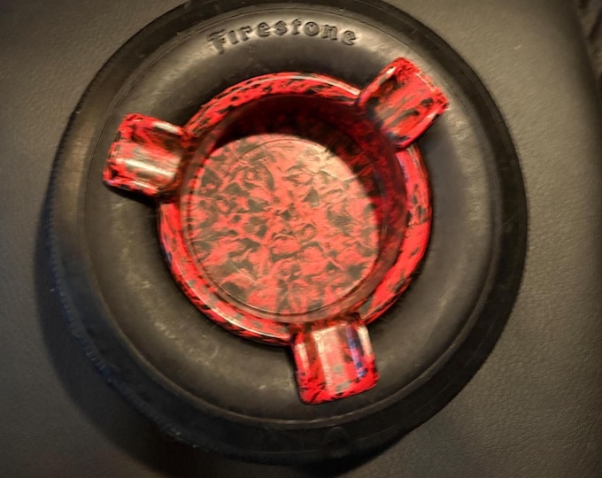 Vintage Firestone Advertising Tire Ashtray
