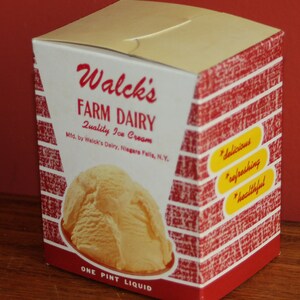 Vintage Dairy Advertising: 1950s-60s Ice Cream Cartons, New Old Stock Ice Cream Boxes, Warehouse Find image 7