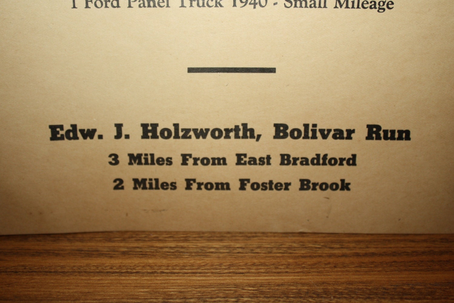 Vintage 1941 Farm Auction Sale Poster: Edw. Holzworth ...