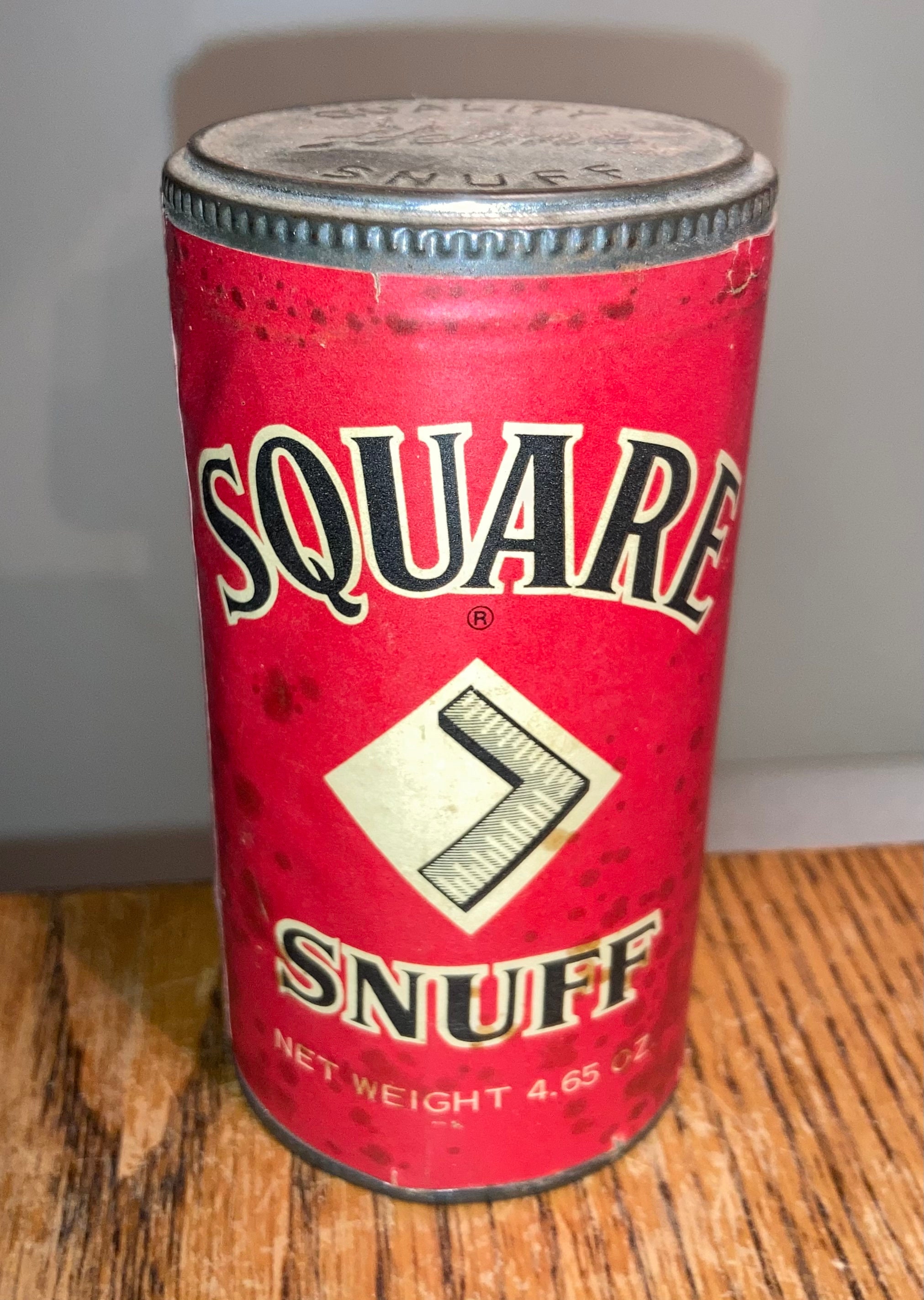 Vintage 1930s Square Snuff Sealed Full Tin Old Stock Never Used