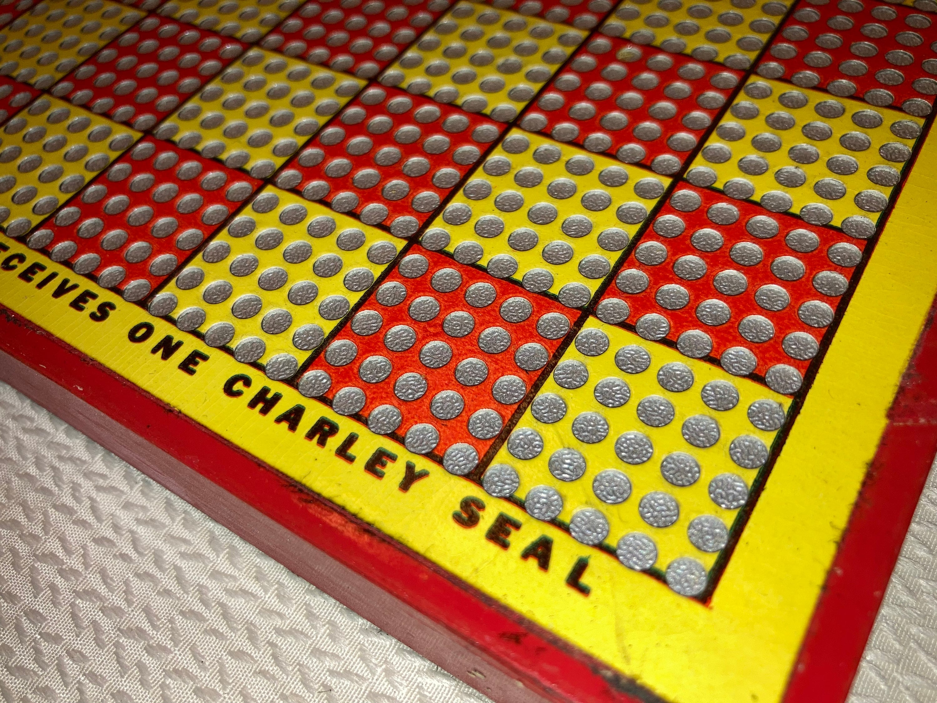 Vintage 1950s Big Town Charley Punch Board; Warehouse Find; Never Used