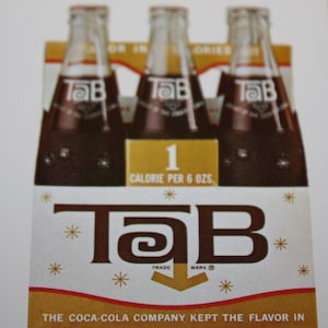 Vintage 1963 Tab Cola: Original 10 Cents off 6 Pack Coupon!