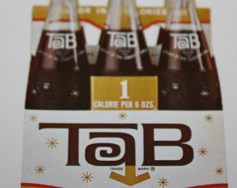 Vintage 1963 Tab Cola: Original 10 Cents off 6 Pack Coupon!