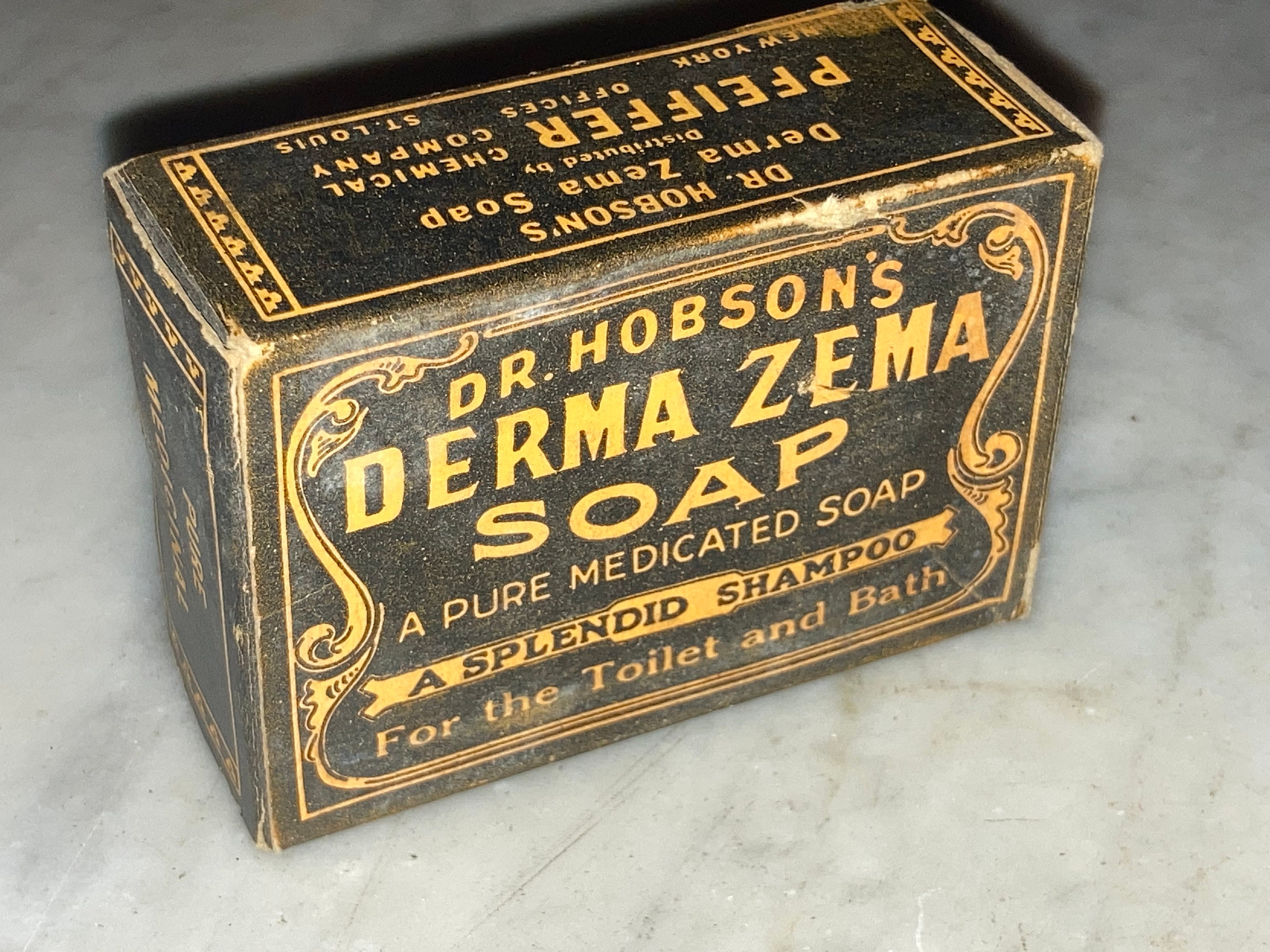 Dr Hobson s Derma Zema Soap In Original Box 1930 New Old Stock 