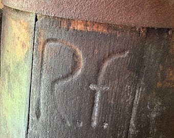 Antique Primitive Staved Wooden Tavern Tankard, As Found, Original Grungy lUntouched Patina