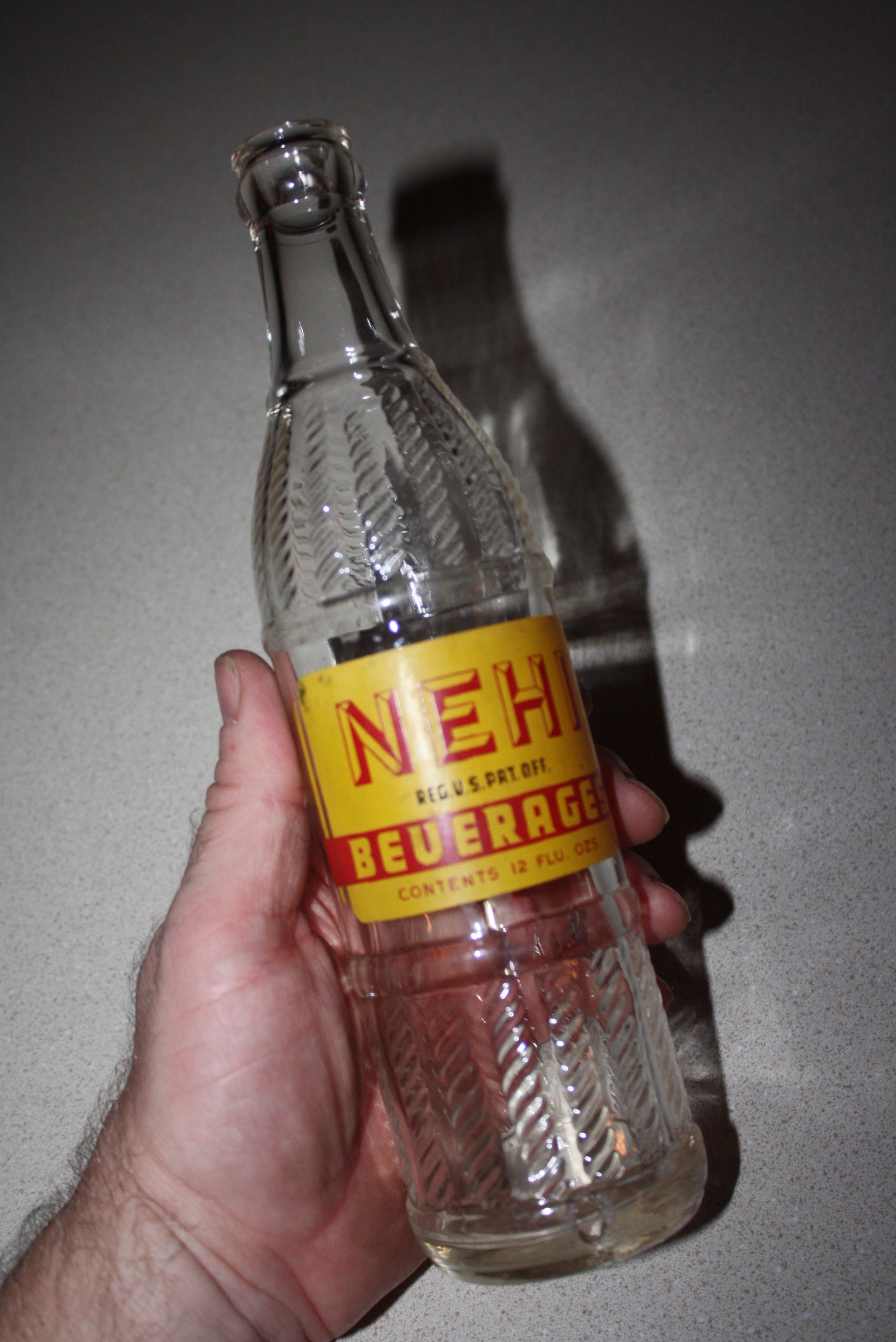 Vintage 1950s NEHI Soda Pop 6 Pack Bottles & Original Carrier; Buffalo NY