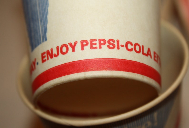 1960s Pepsi Diet Pepsi Vending Paper Cups Original Vintage - Etsy
