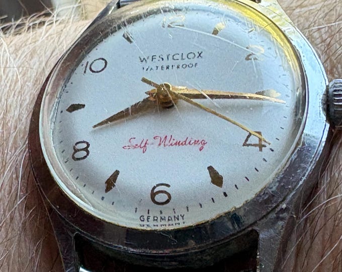 Vintage 1960s Westclox 780 Self Winding Wristwatch, Working Watch