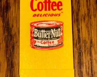 Vintage 1940s Butternut Coffee Hosiery Mending Kit: Old Sewing Advertising- Omaha, NE