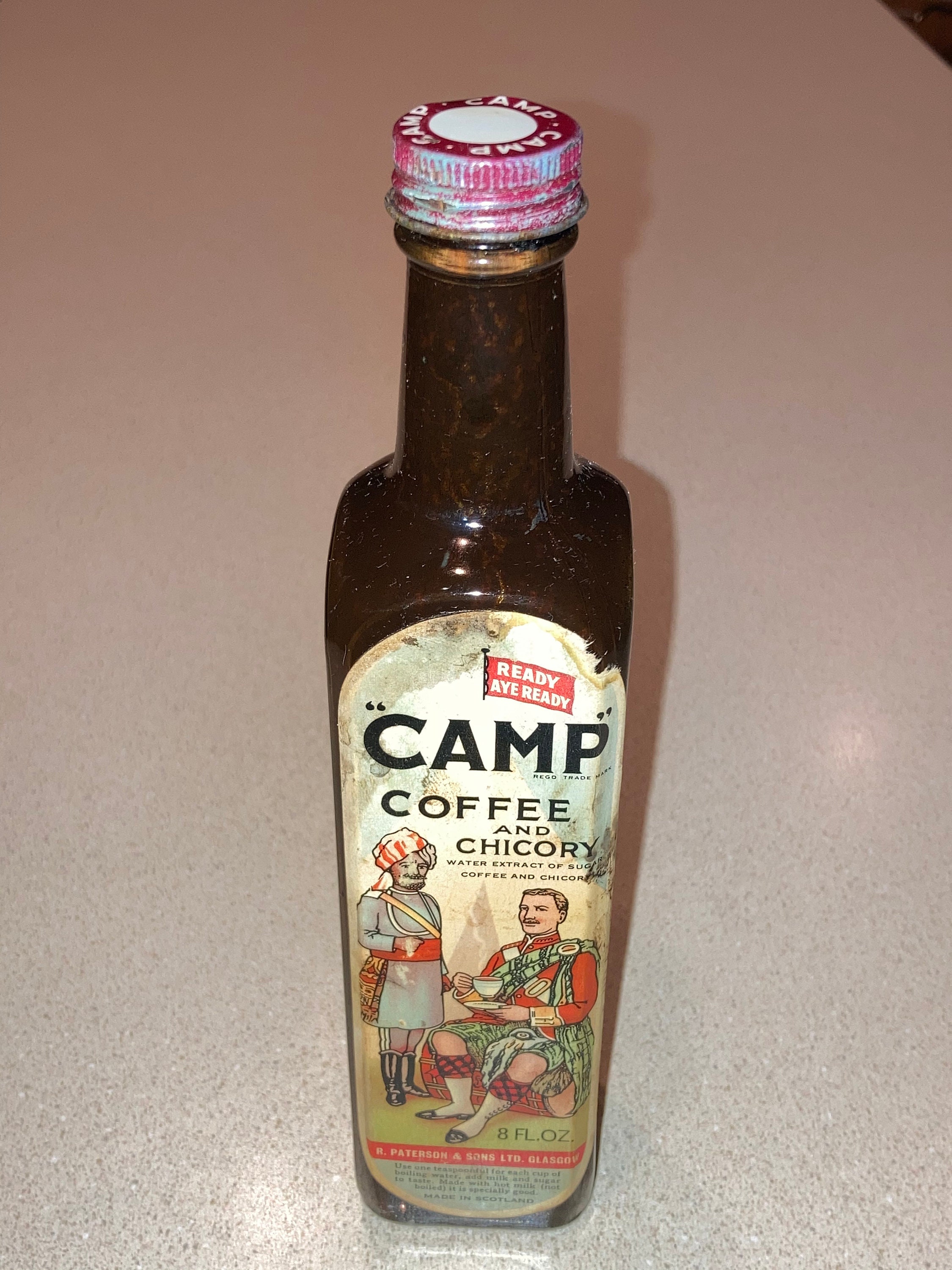 Vintage Bottle: Camp Coffee and Chicory; R. Paterson & Sons