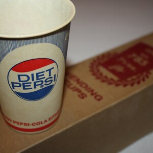 1960s Pepsi, Diet Pepsi Vending Paper Cups; Original Vintage ...