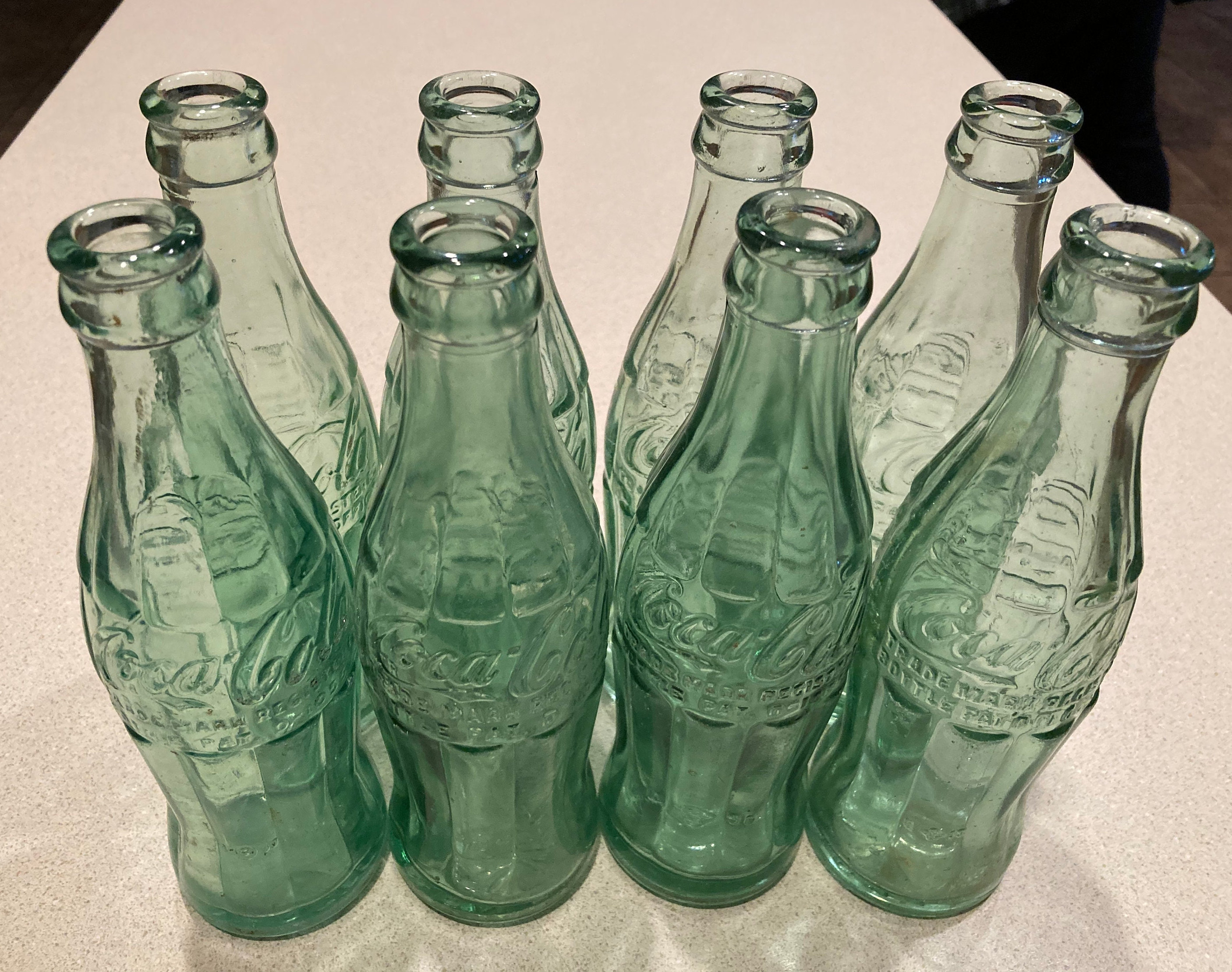Vintage Bottle Coca Cola Bottle Old Coca Bottle Green Glass 