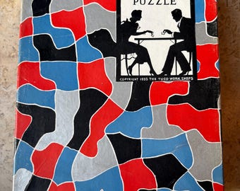 1933 TUCO PICTURE PUZZLE: "Moonlit Waters" LG02, Early Tuco Jigsaw