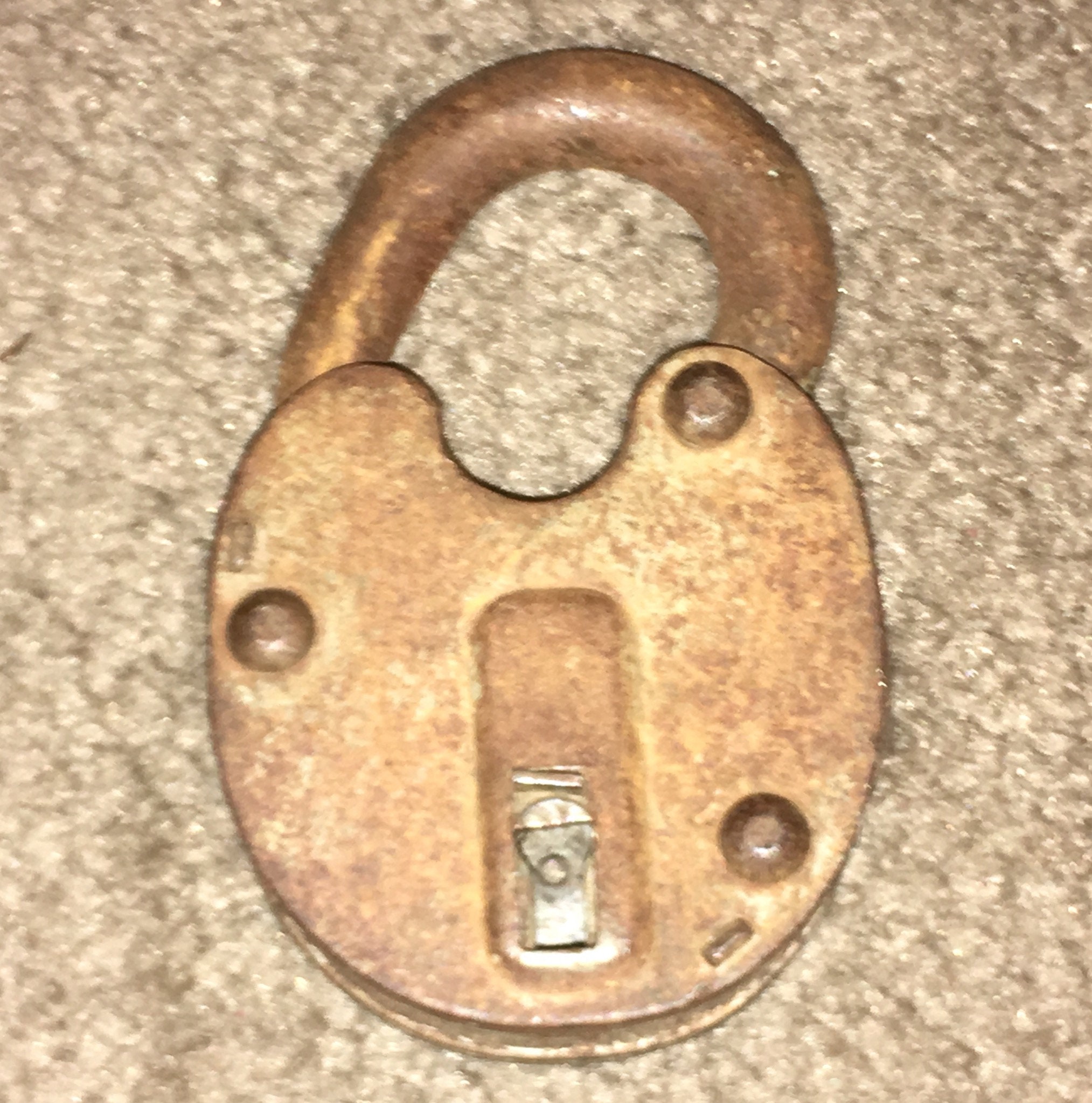 Lot of 3 Large Antique Padlocks; Old, AsFound Locks