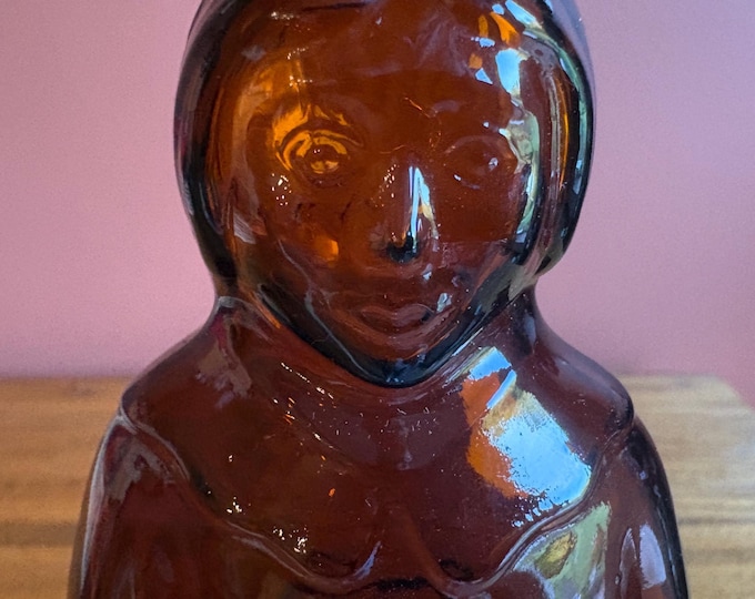Original Vintage Mrs. Butterworth's Syrup Figural Glass Bottle