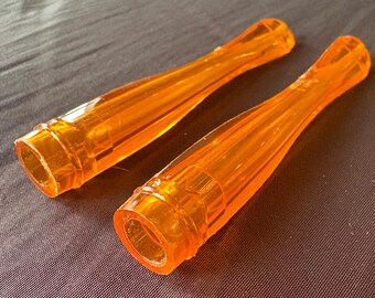 Set of 2 Vintage 1940's - '50s Amber Cigarette Holders, Old Stock, Never Used, Authentic NOS