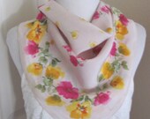 Elaine Gold Lovely Pink Floral Silk Scarf 20 quot Inch 50cm Square Best of the Best NWT