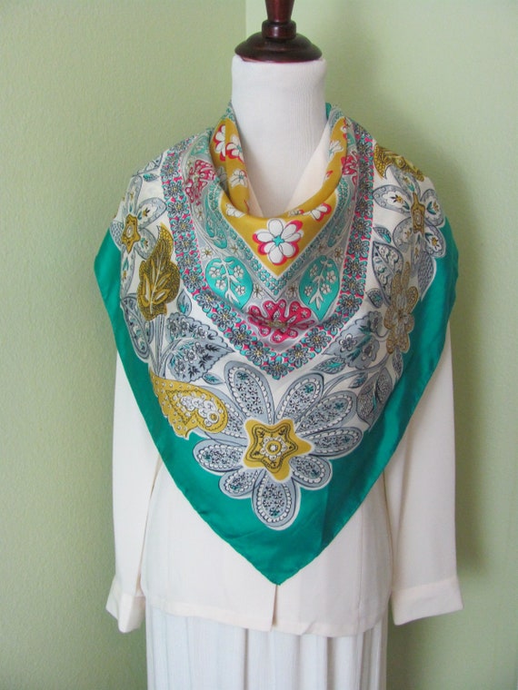 Designer silk scarves online deals