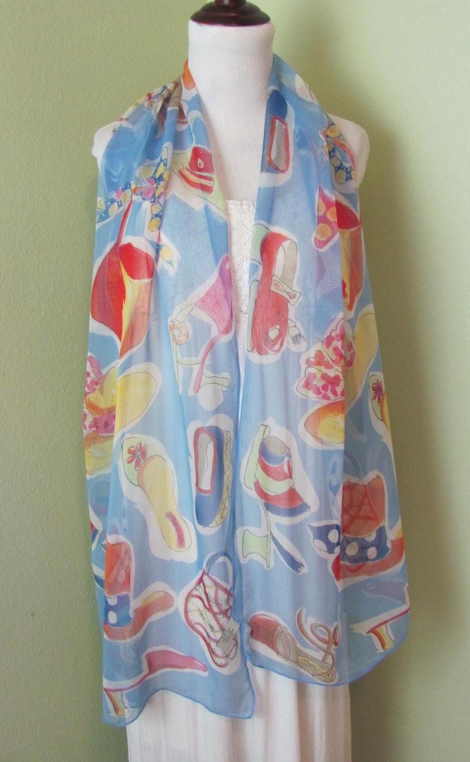 Foulard Ann Taylor En Soie 100% Vintage, Noir, 43x45 Cm - Tour De Cou En Mousseline