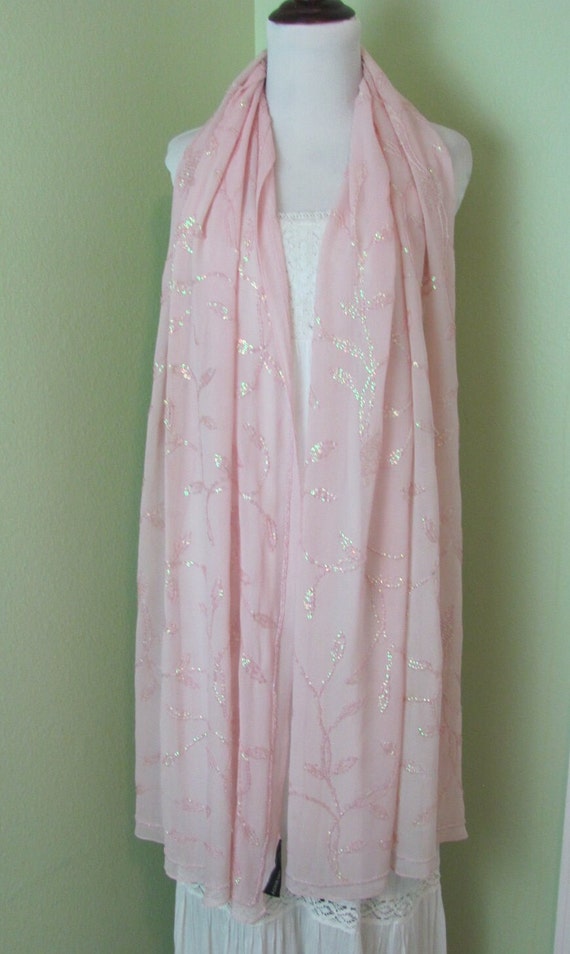 Adrienne Landau // Beautiful Pink Beaded Sequins S