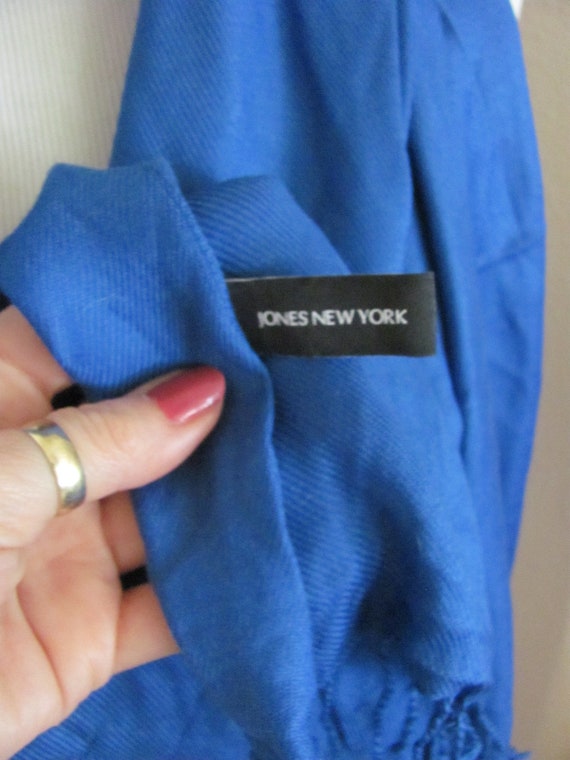 Designer Lovely Solid Blue Super Soft Pashmina Sc… - image 3