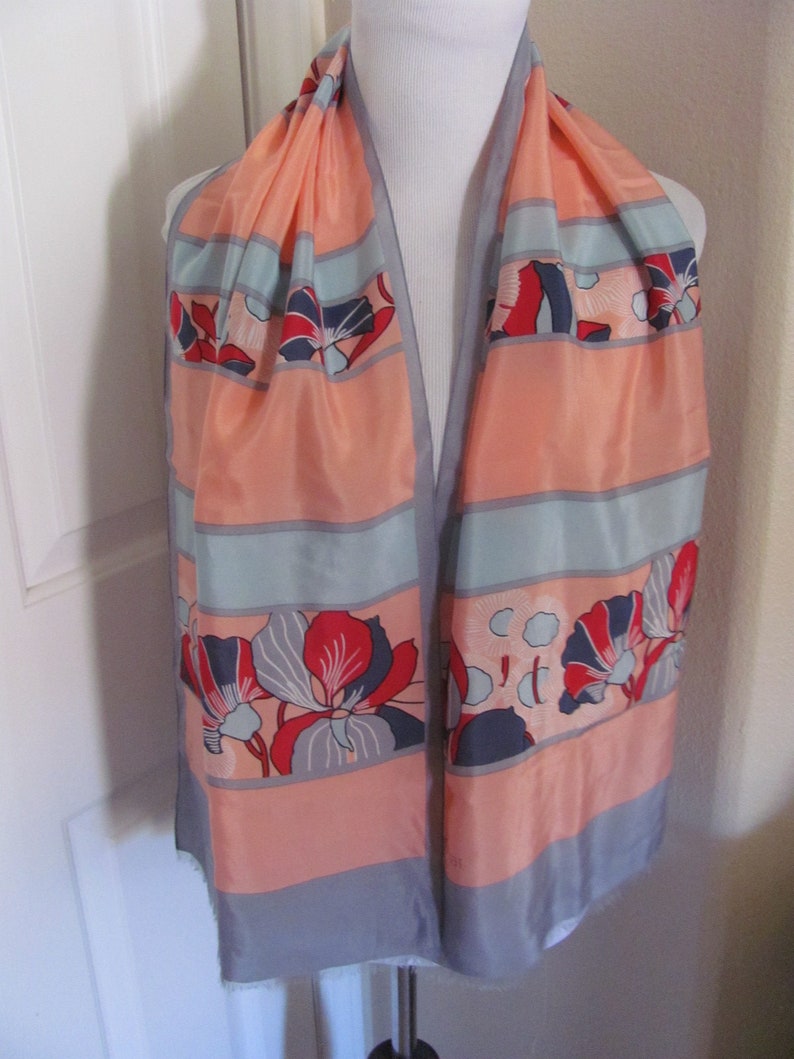 Foulard élégant Ted Lapidus Paris - Grand Format - Rouge Vif - Neuf Sans étiquette