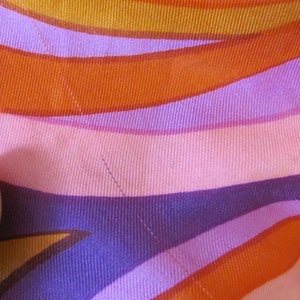 Beautiful Pink Purples Silk Scarf // 26 Inch 66cm Square // Designer Signed Vintage Silk Scarves image 2