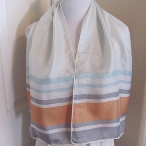 SALE Glentex // Beautiful Pale Green Soft Silk Scarf - 13&quot; x 44&quot; Long // Best of the Best NWT Unused