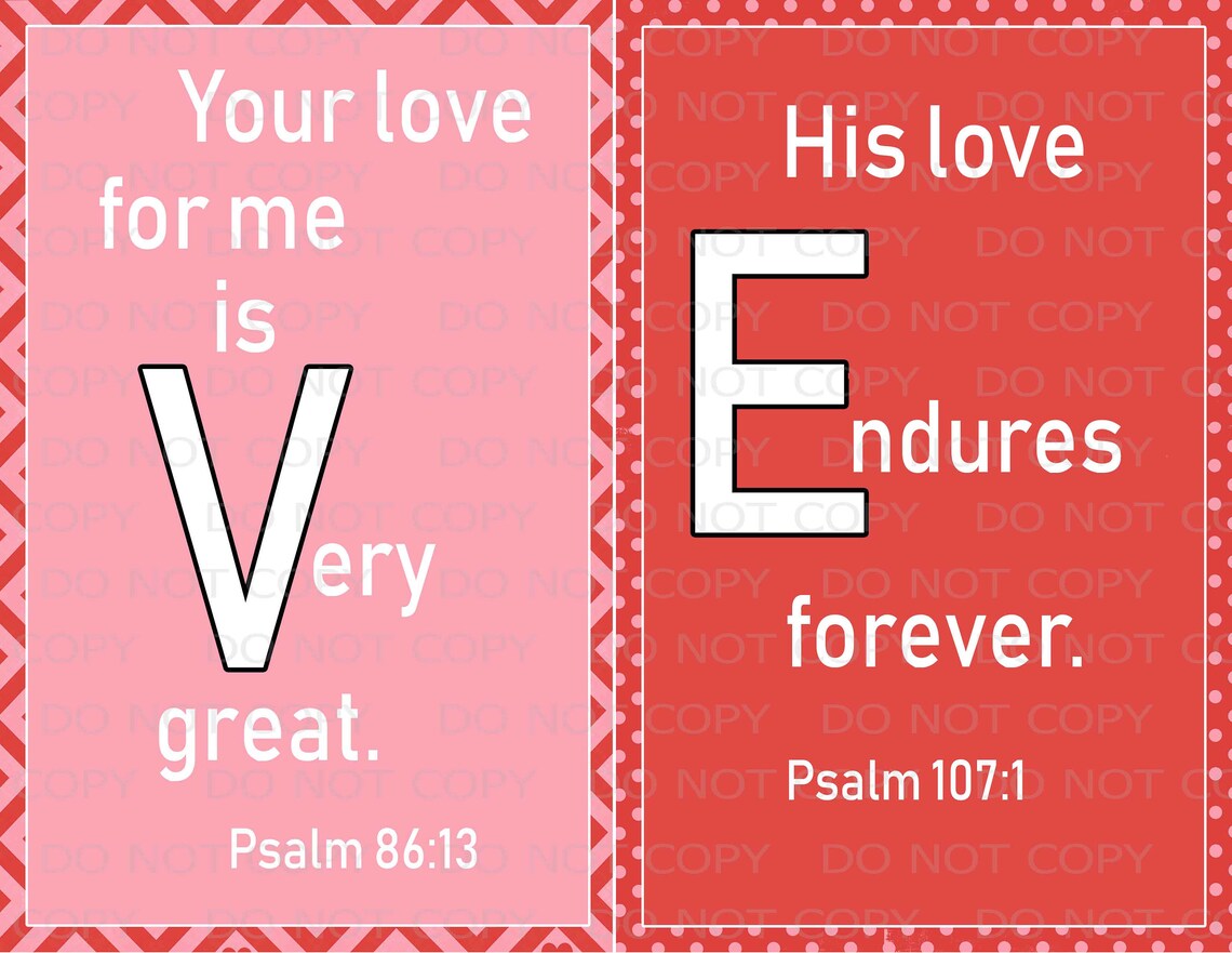 Printable Valentine's Day Party LOVE Religious Christian Printable ...
