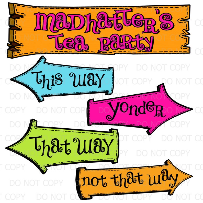 Printable DIY Set Of FOUR Party Signs And Direction Arrows Etsy printable-diy-set-of-four-party-signs-and-direction-arrows-etsy