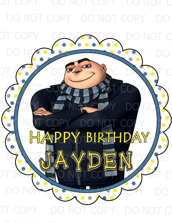 Printable DIY Personalized Gru Inspired theme Birthday Party | Etsy