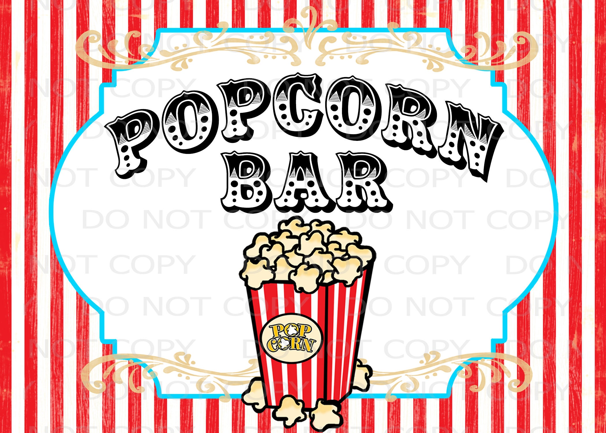 Popcorn Bar Sign Free Printable At Kellie Jackson Blog