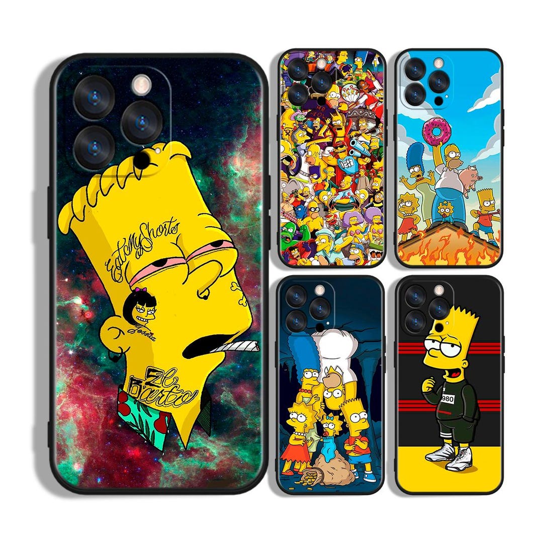 The Simpsons Cartoon Classic Protective Phone Case ~ Compatible With ...