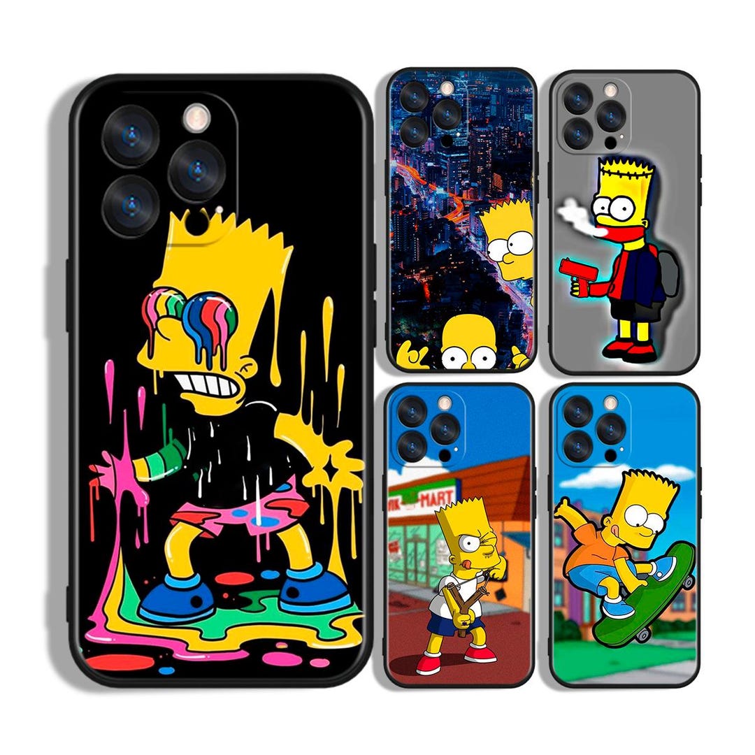 Simpsons Cartoon Comedy Vibe Custom Protective Phone Case ~ Compatible ...