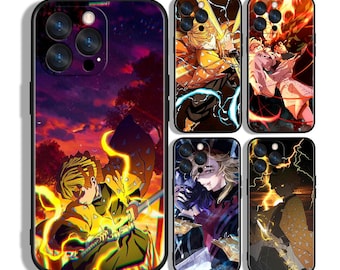 Anime Demons Fall Under Moonlit Swords Custom Protective Phone Case ~ Compatible with iPhone, Samsung & Other Brands