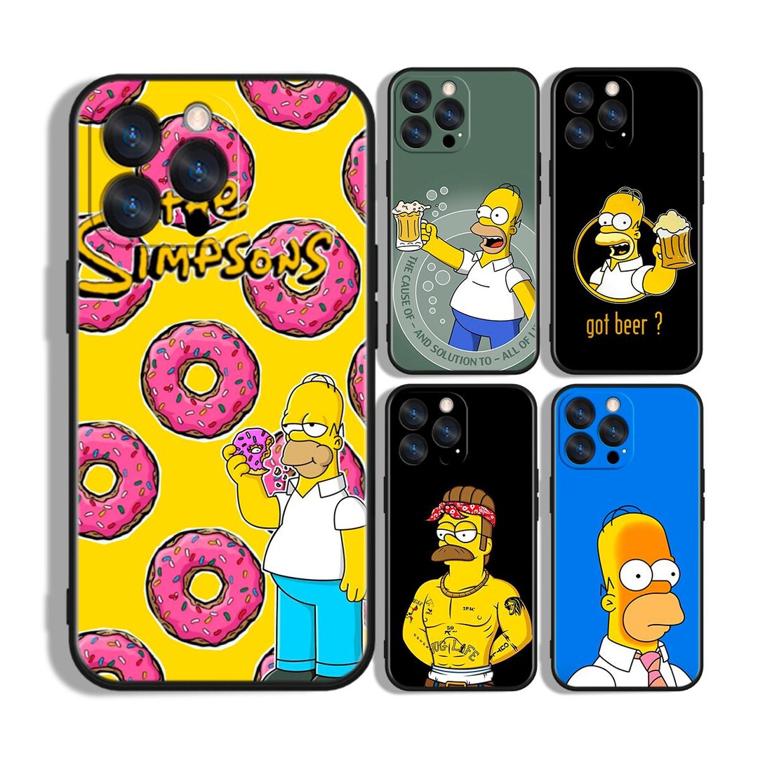The Simpsons Cartoon Style Custom Protective Phone Case ~ Compatible ...