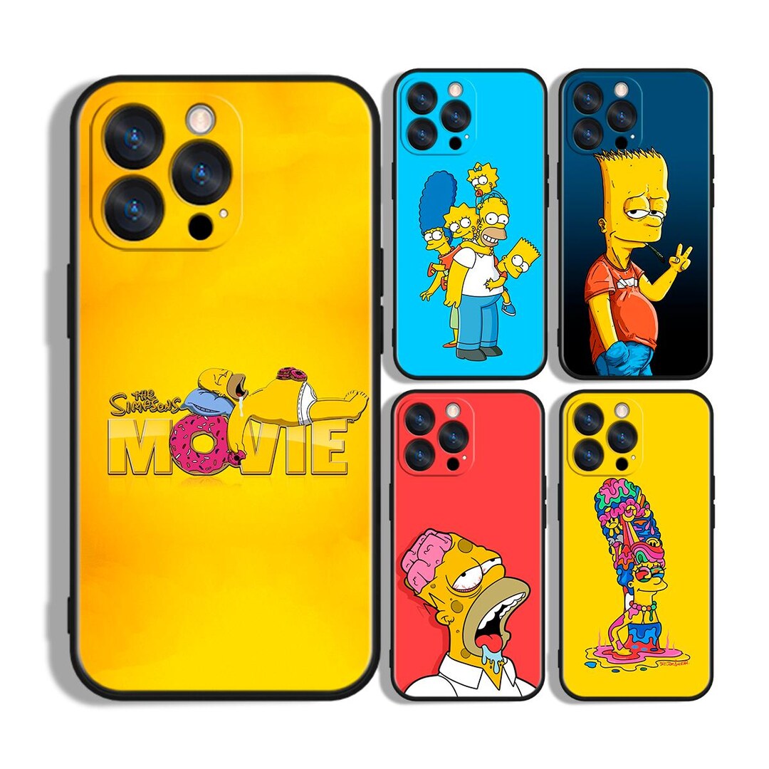 Simpsons Cartoon Family Funny Saga Custom Protective Phone Case ...